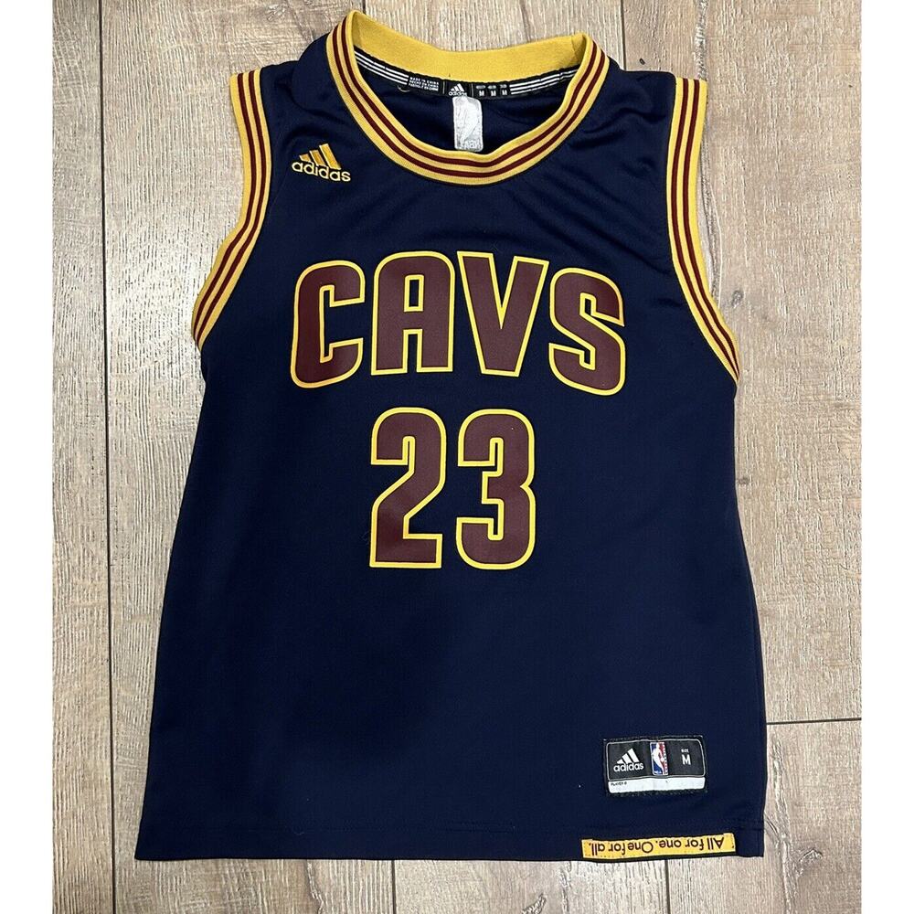 Adidas Lebron James Cleveland Cavaliers Navy Blue Replica Jersey Youth Medium